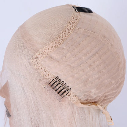 Porsha Customizable Dark Ash Blonde HD Glueless Loose Wave Ombre 12A Grade Cuticle Aligned 100% Virgin Brazilian Hair
