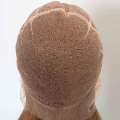 MILEY Light brown color lace front wig 100 human hair wig