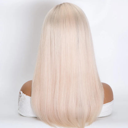 Dianne 14" Full Hand Tied Short Bob Wig Mono Top 12A Grade Quality cuticle Aligned 100% Virgin European Hair