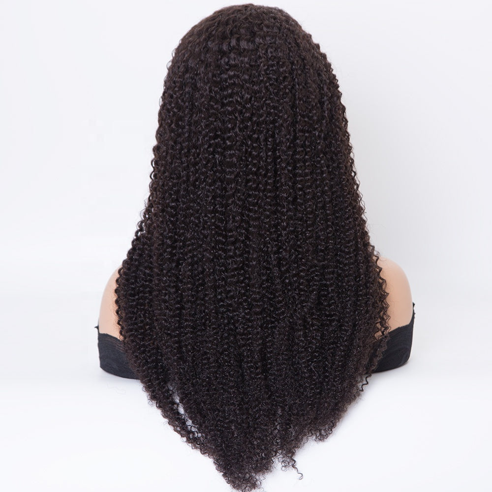 DAPHNE V part wig 12-30 inch curly hair wig natural color human hair wig