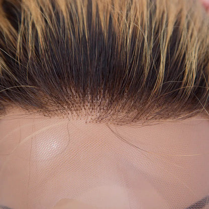 GISELLE 13x6 Deep Parting Lace Front Highlight Color  180% Density Indian Human Hair Wig