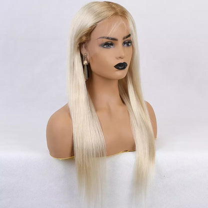Angelina Blonde Ombre 8A Grade Cuticle Aligned 100% Virgin Brazilian Hair Full HD Transparent Lace Silk Top