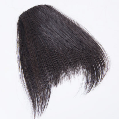 6 inch Natural black color human hair bangs for women