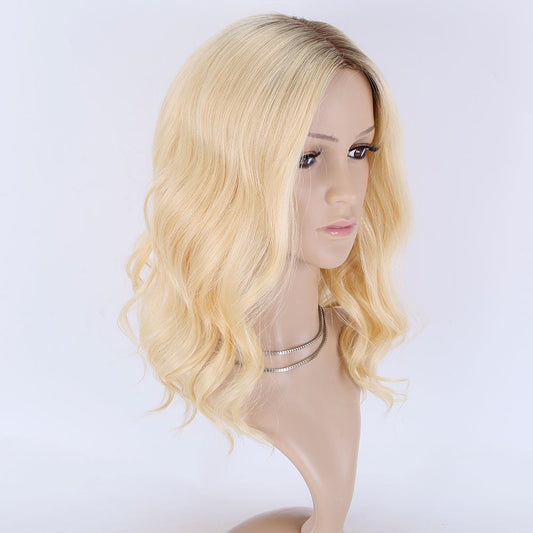 Ombre blonde color mono front lace wig in stock breathable wig r