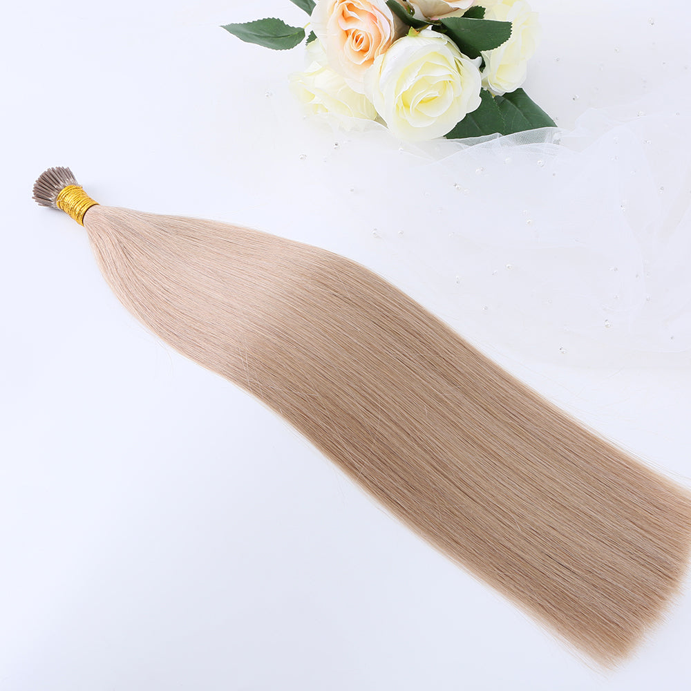 Wholesale factory price 100 human hair i tip hair extension U tip K tip hair extension
