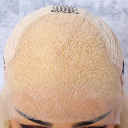 Ready to Ship Wigs Virgin Brazilian Remy Human Hair lace frontal wigs red human hair wig