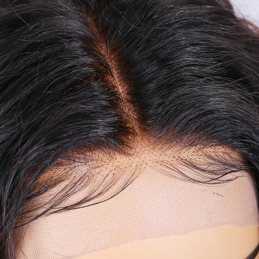 BRENDA Natural Brown Ombre Bob Pre-Bleached Pre-Plucked Hairline  100% Brazillian Remy Hair
