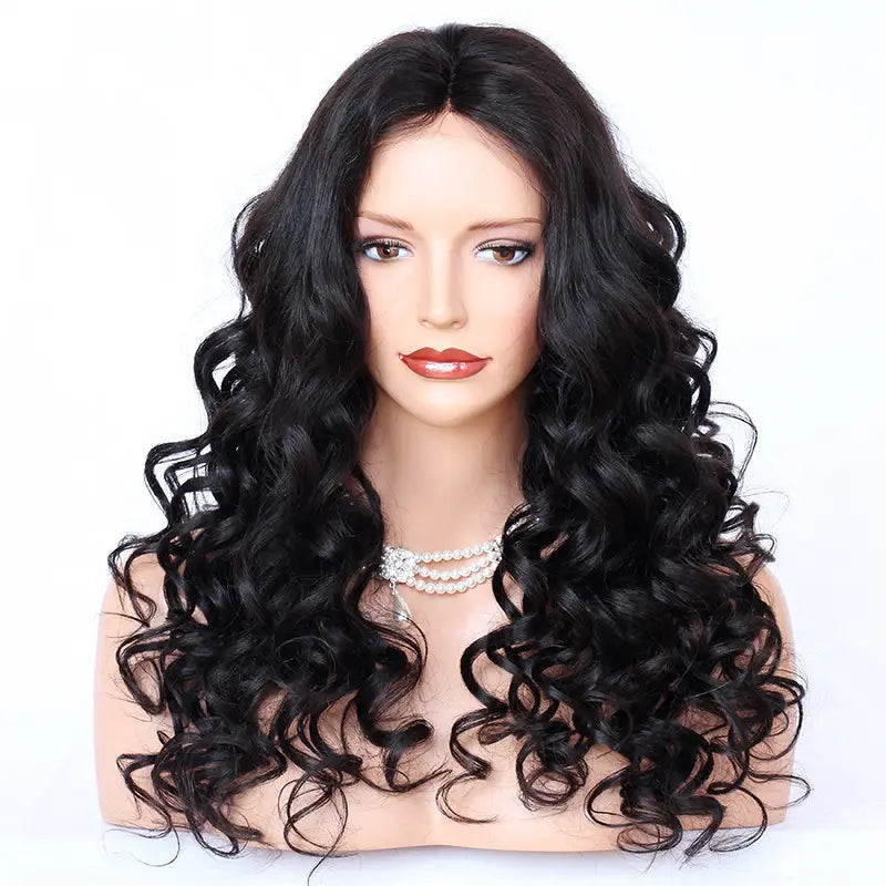 WENDY Cuticle Aligned Brazilian Virgin Hair virgin cuticle aligned wig wavy pre plucked 360 lace wig