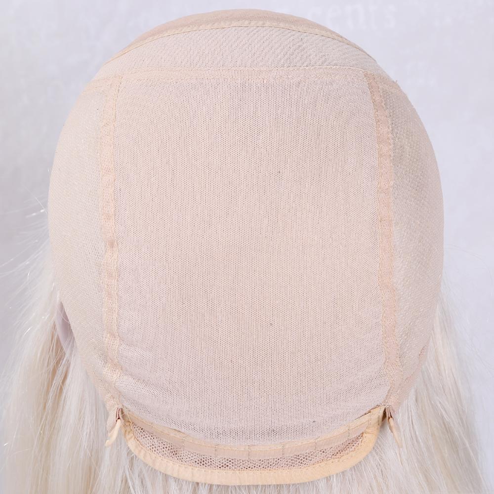 wholesale 12A Grade virgin cambodian human hair platinum white blonde color glueless silk base full lace wig