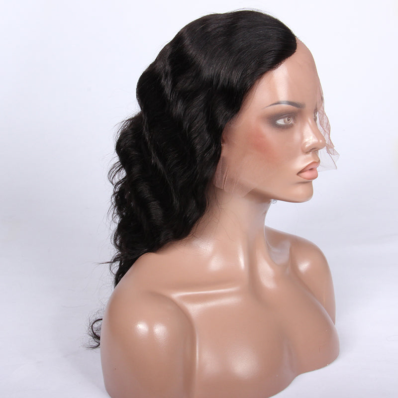 DANIELA  Remy Hair Natural Wavy Wholesale U Part Human Hair wig