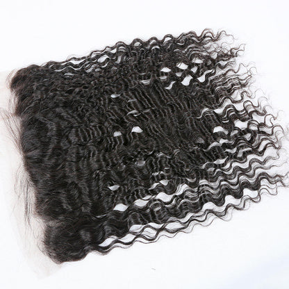 Spanish Wave Virgin Brazilian Hair Light Brown Lace Color Lace Frontal
