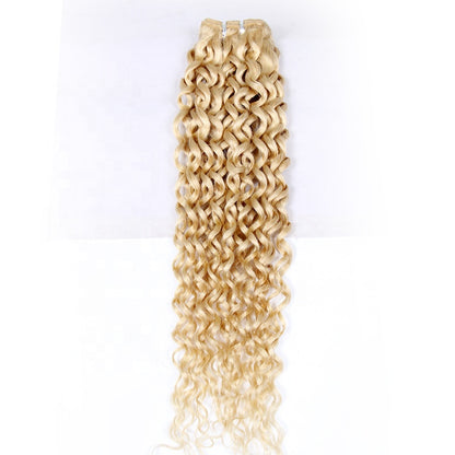 Wholesale 613 Blonde Deep Curly Blonde Vietnam Human Hair Extensions Bundles