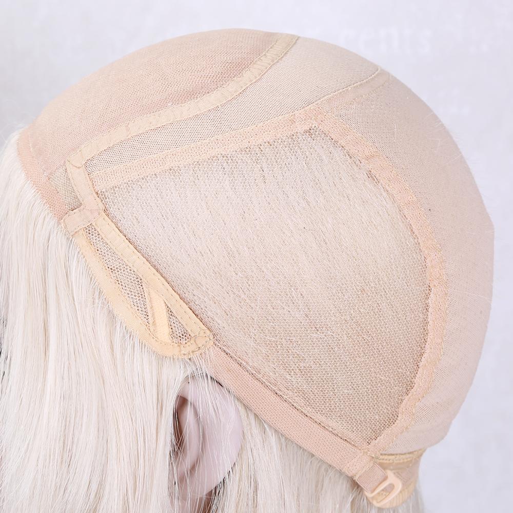 wholesale 12A Grade virgin cambodian human hair platinum white blonde color glueless silk base full lace wig