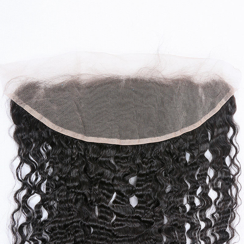 Spanish Wave Virgin Brazilian Hair Light Brown Lace Color Lace Frontal