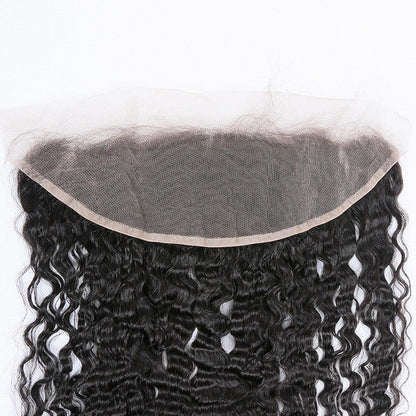 Spanish Wave Virgin Brazilian Hair Light Brown Lace Color Lace Frontal