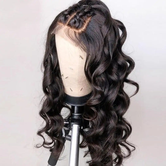 WENDY Cuticle Aligned Brazilian Virgin Hair virgin cuticle aligned wig wavy pre plucked 360 lace wig