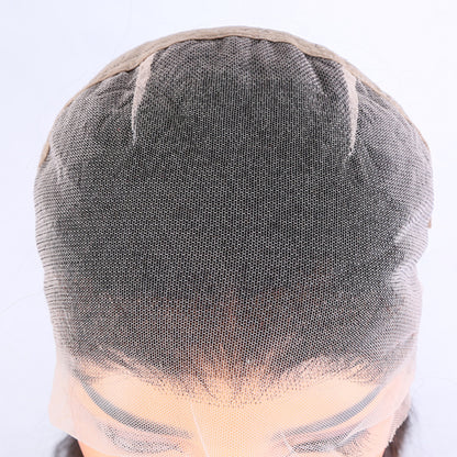 Ready to Ship virgin indian remy human hair no strap no combs transparent full lace wig