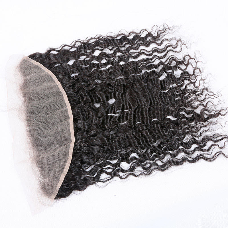 Spanish Wave Virgin Brazilian Hair Light Brown Lace Color Lace Frontal