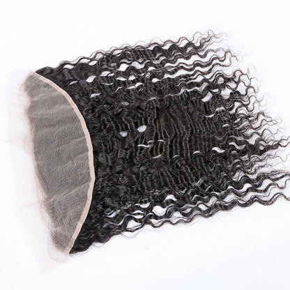 Spanish Wave Virgin Brazilian Hair Light Brown Lace Color Lace Frontal