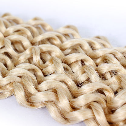 Wholesale 613 Blonde Deep Curly Blonde Vietnam Human Hair Extensions Bundles