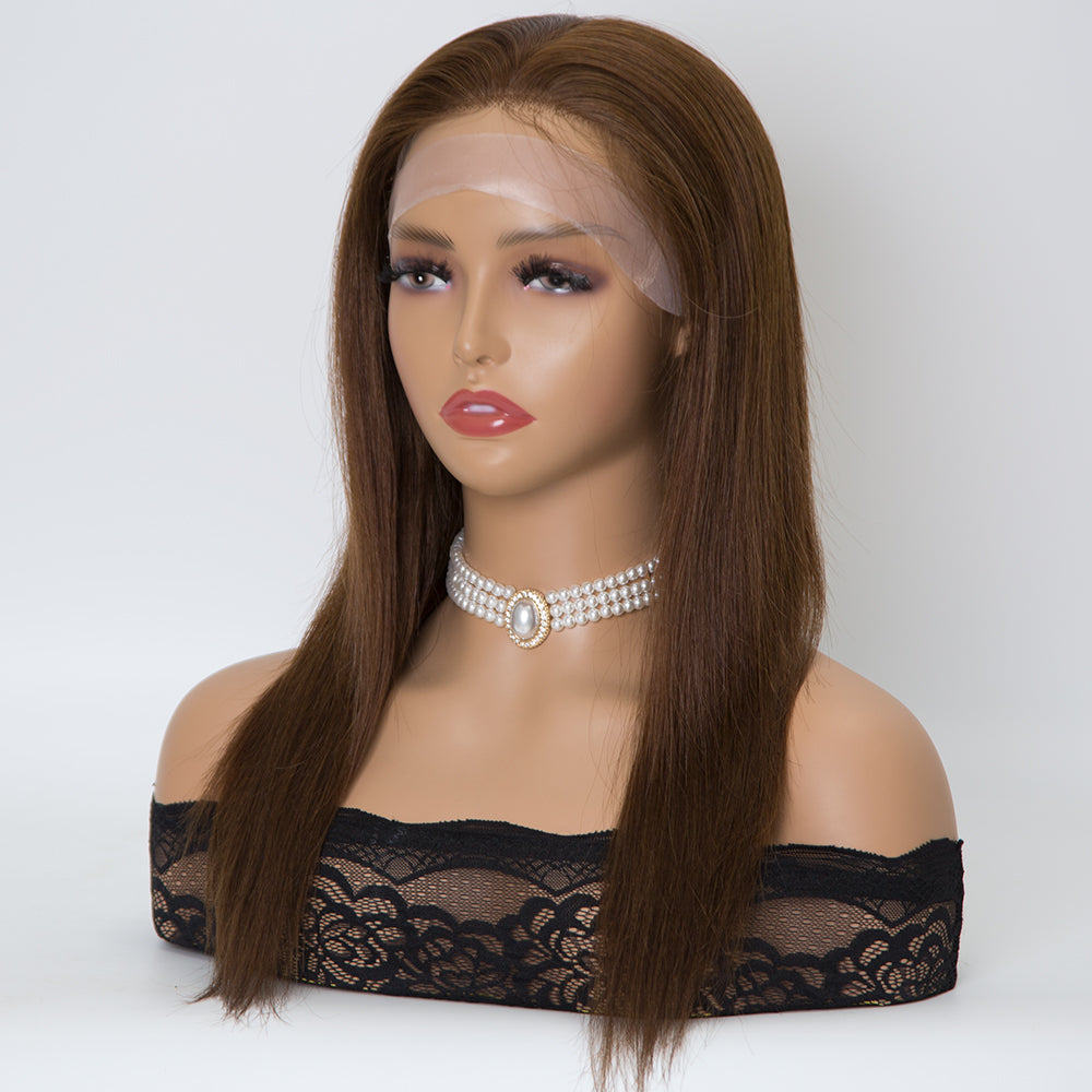 HEATHER  5x5 inch Silk Top 100% European Virgin Hair Medical Wig