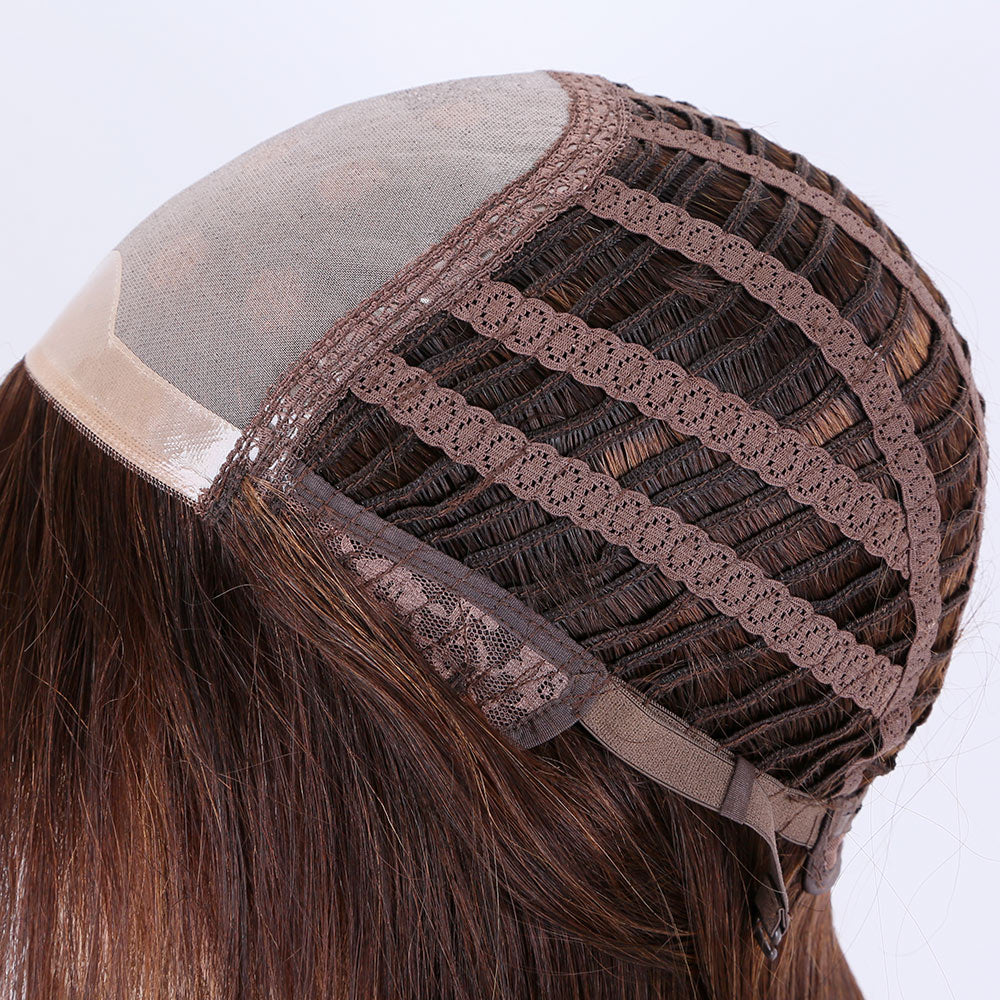 Summer mono front lace wig breathable wig short European virgin hair wig