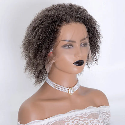 Gabrielle Natural Color Mix White Blonde Full Lace Curly 100% Indian Virgin Hair
