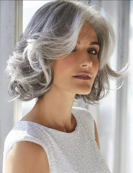 Nene Customization Salt and Pepper Color Unprocessed 12A Grade 100% Raw Virgin European Hair Mono Top