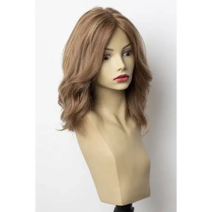 Leslie Blonde With Highlights 8A Grade Top Quality Cuticle Aligned 100% Virgin Human Brazilian Hair Silk Top  Kosher Wig