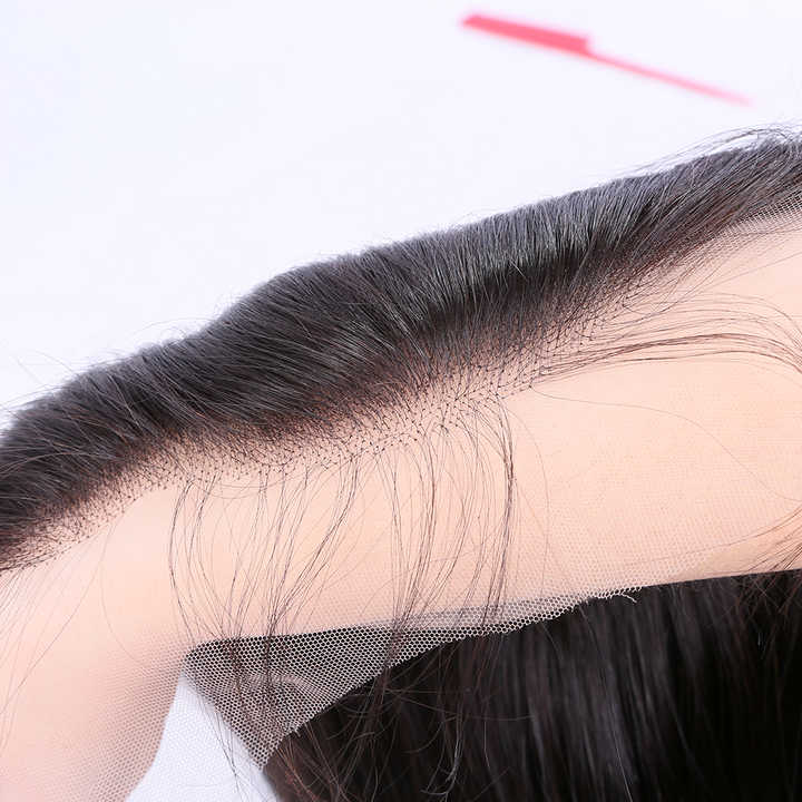 12 Inch to 20 Inch Brazilian Remy Human Hair HD Lace Frontal Transparent Thin Swiss Lace 13X4 Lace Frontals
