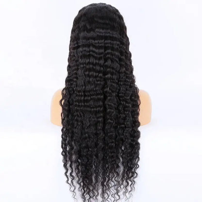 MERCIE 180% Density Swiss Lace 100% Human Hair Full Lace Wig Water Wave