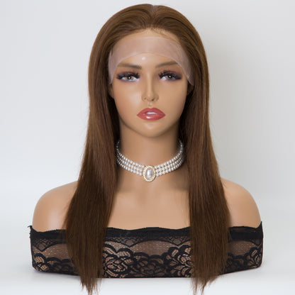VALENTINA Silk Top Full Hand Tied 12A Grade 100% Virgin European Remy Medical Wig