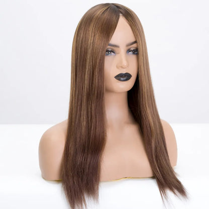 ESTHER  Balayage Color Best Selling Silk Straight 100% European Cuticle Aligned Virgin Human Hair Jewish Wig