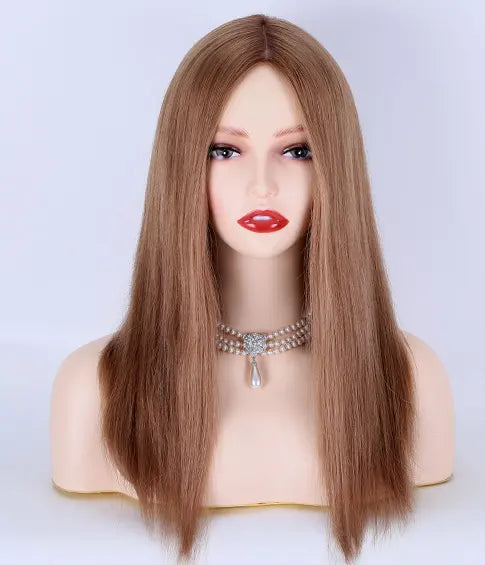 HALO Balayage Color 16" Silk Straight European Cuticle Aligned Virgin Human Hair Silk Top Jewish Wigs