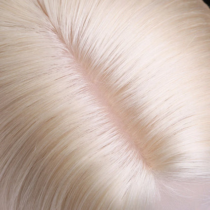Barbie Blonde Short Hair Silk Top Glueless 12A Grade Cuticle Aligned 100% European Virgin Hair Pre plucked Hairline
