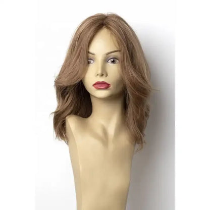 Leslie Blonde With Highlights 8A Grade Top Quality Cuticle Aligned 100% Virgin Human Brazilian Hair Silk Top  Kosher Wig