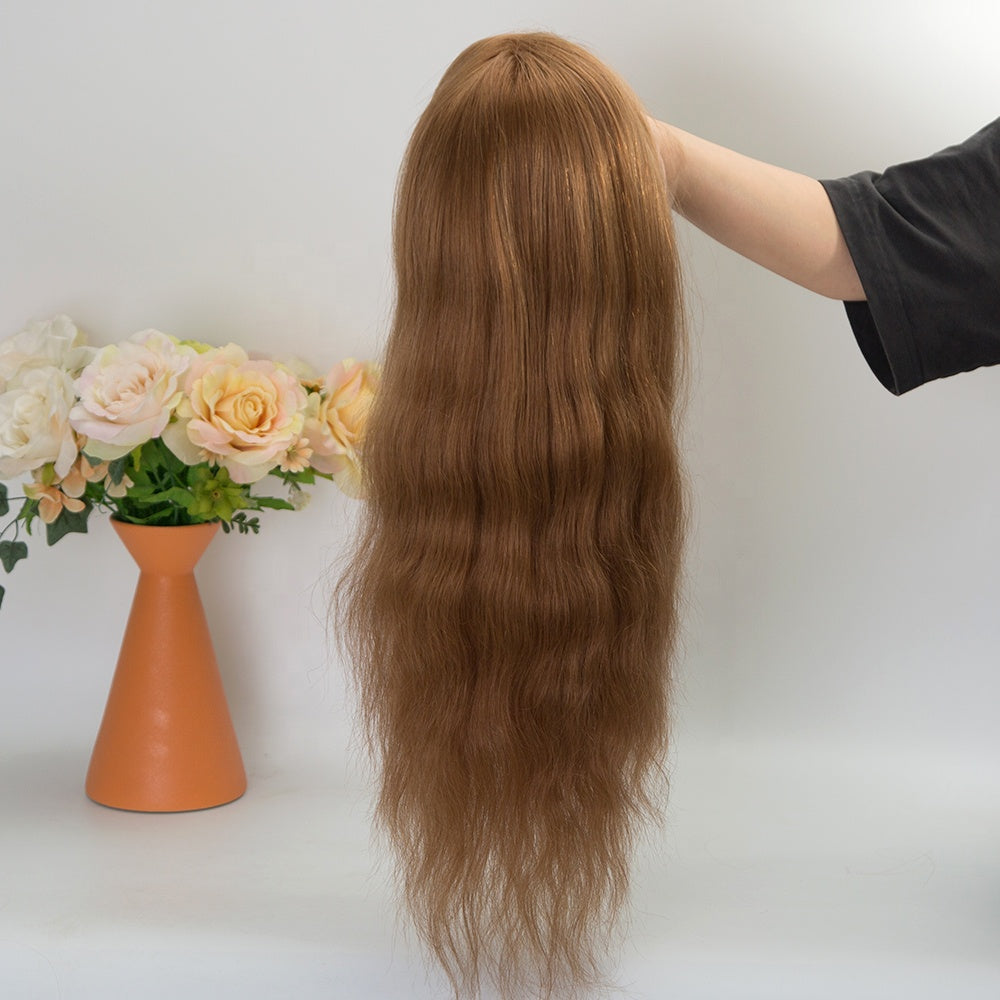 MILEY Light brown color lace front wig 100 human hair wig