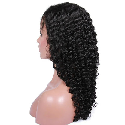 Skylar Deep Curly Full Lace Wig Invisible Knots 4X4  Silk Top 12A Grade Cuticle Aligned 100% Raw Virgin Brazilian Hair