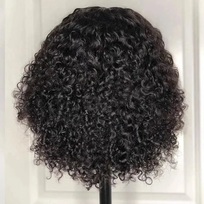 BIANCA Ombre 1b27 Color Curly Short Bob HD Transparent Lace Front Wig Natural Hairline Virgin Hair 13x4 Lace Front Wig