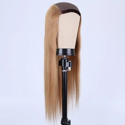 GLADYS 100% Human Virgin Remy Hair Hat Wigs Natural Wave Human Hair Wigs Transparent Swiss Lace