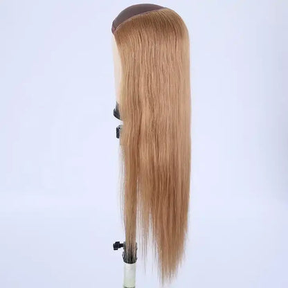 GLADYS 100% Human Virgin Remy Hair Hat Wigs Natural Wave Human Hair Wigs Transparent Swiss Lace