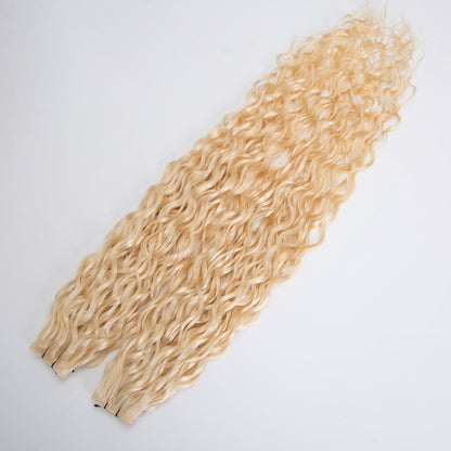 European hair genius weft 100g 50 per pack hair bundle can cut 613 blonde color hair extension