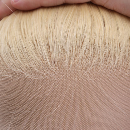 KYLIE Grade 8A 100% European virgin hair  HD Transparent Lace Front Wig 613 Blonde