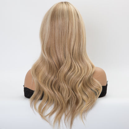 MISTY HD lace front wig brown balayage color virgin hair