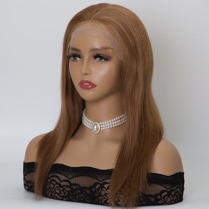 MELISSA #30 Fully Hand Tied with 5x5 inch Silk Top Medical Wig 100% European Virgin Remy Hair