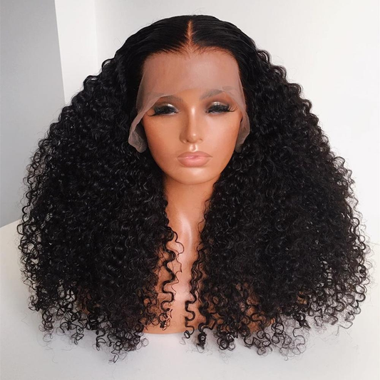 NENE Virgin  human hair wig 3B Curly Human Hair 360 lace frontal wig