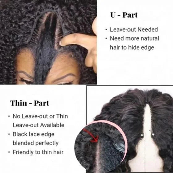 Emilie Grade 12A 100% Virgin Brazilian Human Hair V-Part Wig