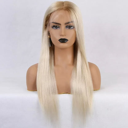 Angelina Blonde Ombre 8A Grade Cuticle Aligned 100% Virgin Brazilian Hair Full HD Transparent Lace Silk Top