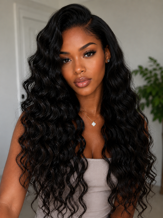MIAMI 4.5" Deep Middle Part 360 Lace Wig Grade 8A 100% Unprocessed Brazilian Remy Hair