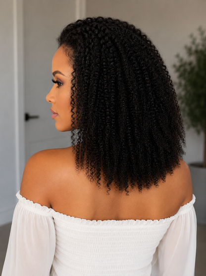 KAYLANI Afro Kinky Curly 13x6 Lace Front Wig | 100% Brazilian Remy Human Hair | Ready-to-Wear